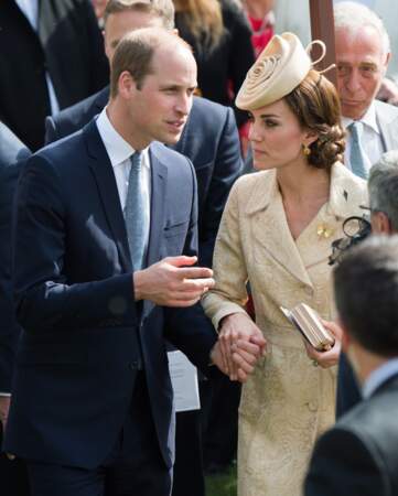 William et Kate main dans la main lors d'une Garden Party au château de Hillsborough, le 14 juin 2016 à Belfast.