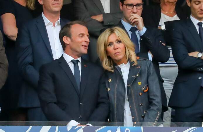 Emmanuel Macron et sa femme, la Première dame Brigitte Macron