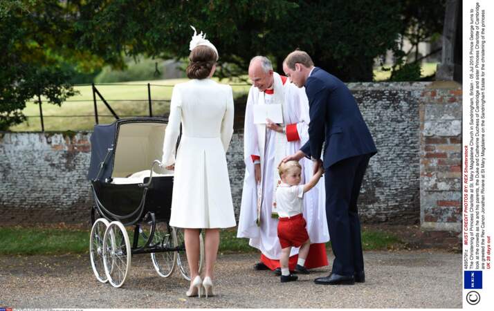 Le duc et la duchesse de Cambridge et leurs enfants