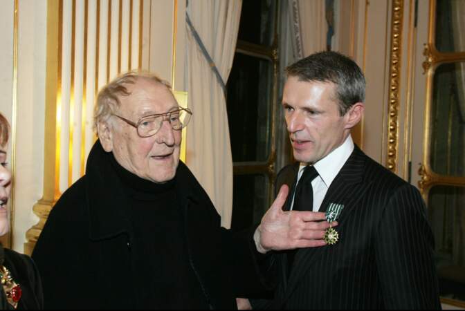 Lambert Wilson avec son père Georges le 7/02/2007