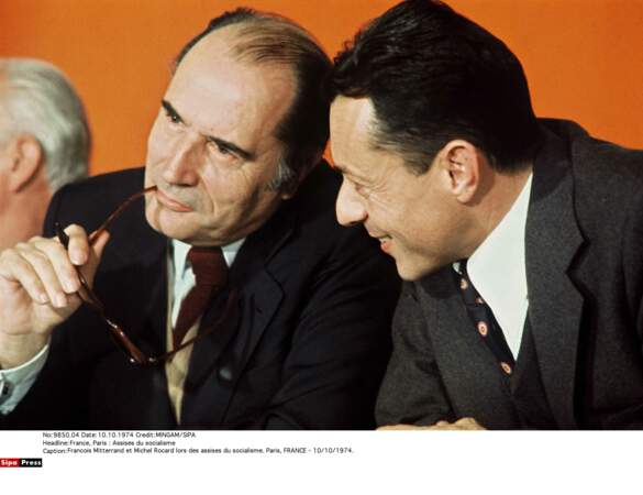 1974, la mésentente entre François Mitterrand et Michel Rocard est de notoriété publique