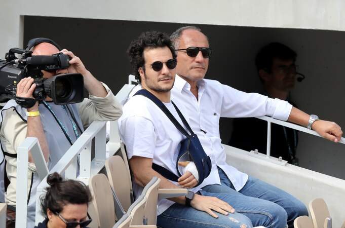 Amir et son père René-Mikhael ont suivi les matchs de Roland Garros de près