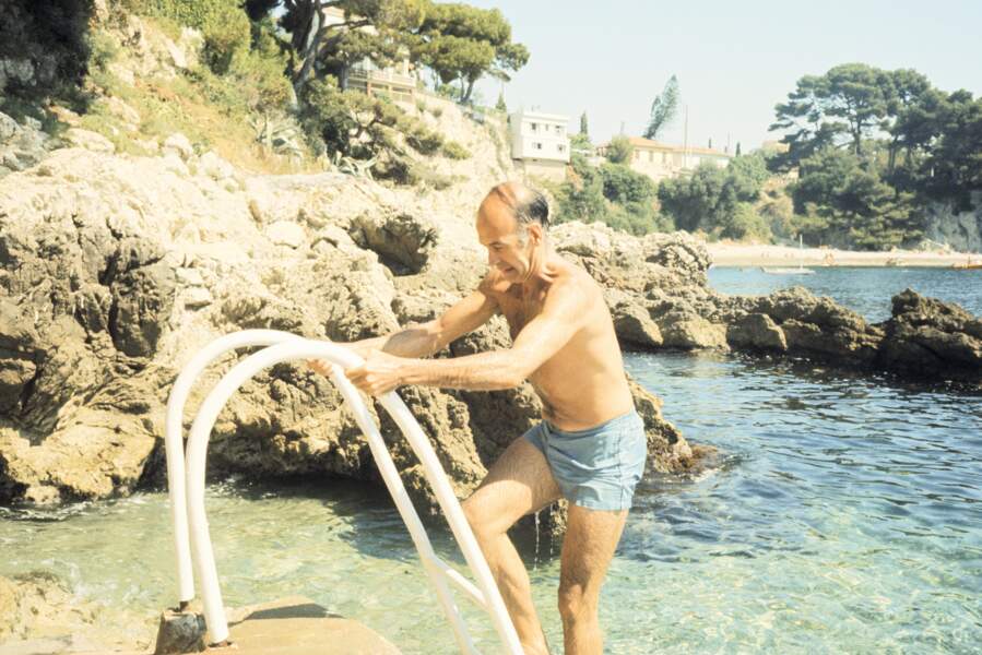 Valery Giscard d'Estaing au Cap Ferrat en 1974
