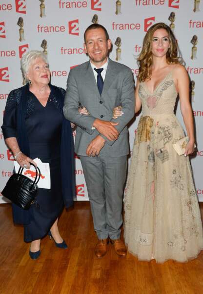 Dany Boon, sa femme Yaël et Line Renaud à la cérémonie des Molières 2017.