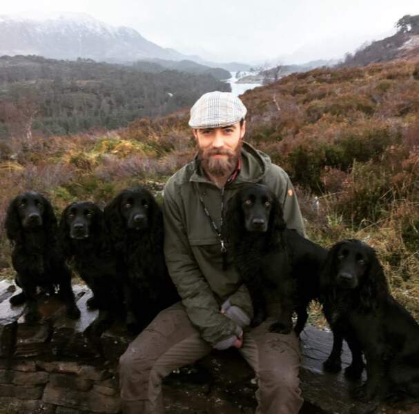 James Middleton et ses chiens