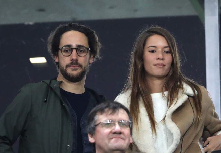 Thomas Hollande et sa compagne Emilie Broussouloux ce samedi 11 novembre au Stade de France.