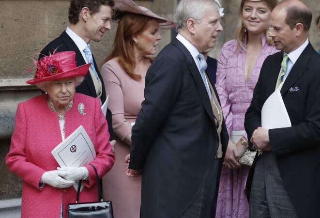 Le prince Andrew et son ex-femme Sarah Ferguson étaient également présents au mariage. 