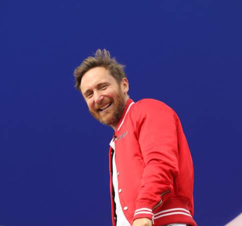 David Guetta, en forme au Grand Prix de France au Castellet le 24 juin