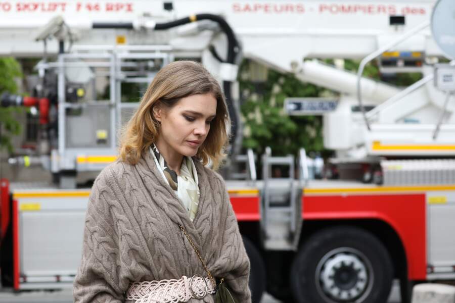 Natalia Vodianova était accompagnée d'Antoine Arnault pour constater les dégâts liés à l'incendie