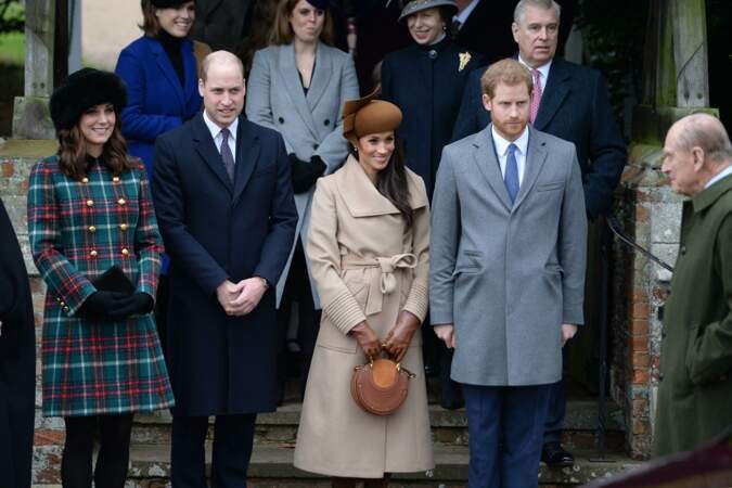 Kate, William, Meghan Markle et le prince Harry