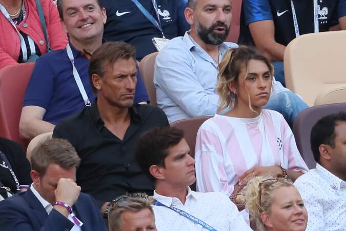 Hervé Renard et sa fille Candide Renard devant le match France-Danemark