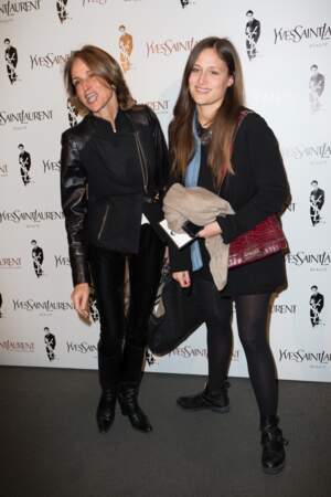Victoire de Villepin et sa mère Marie-Laure, à l'avant-première du biopic "Yves Saint Laurent", en 2013