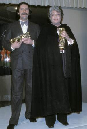 Simone Signoret (ici avec Jean Rochefort), récompensée pour le film "La Vie devant soi" en 1978 