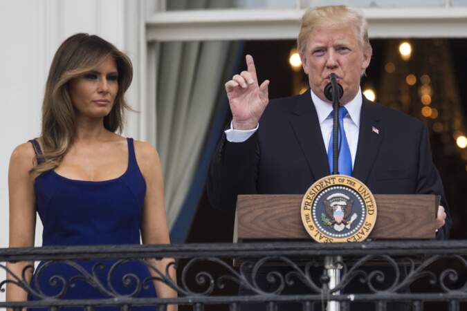 Melania et Donald Trump ont passé la fête nationale à Washington