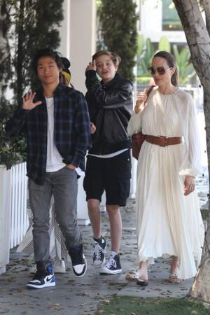 Angelina Jolie était elle aussi ravie de pouvoir profiter de ses enfants durant une journée