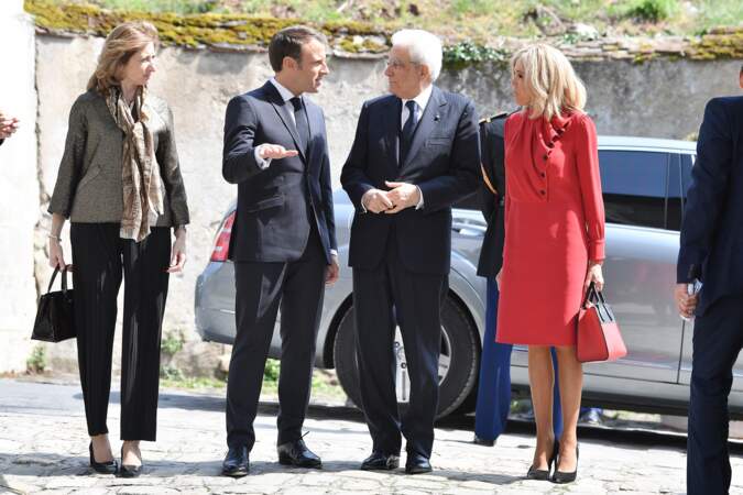 Le président italien était présent auprès du couple Macron, le 2 mai
