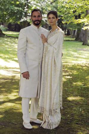 Le prince Prince Rahim Aga Khan lors de son mariage avec Kendra Salwa Spears à Genève en 2013