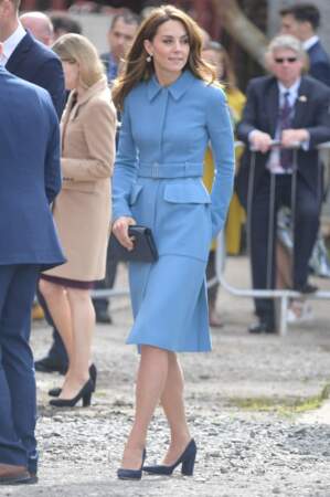 Kate Middleton avait opté pour un total look bleu lors de cet événement 