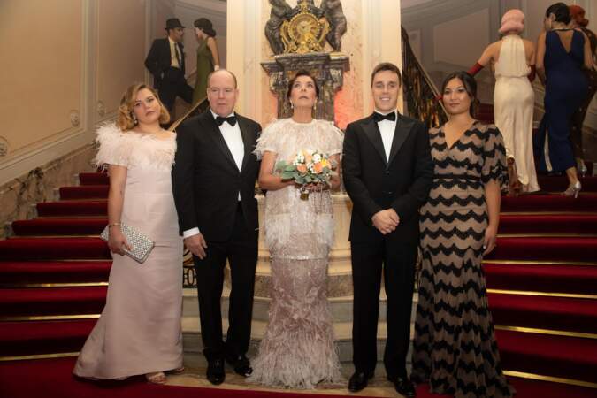 Camille Gottlieb, le prince Albert II de Monaco, Caroline de Hanovre, Louis Ducruet et sa femme Marie