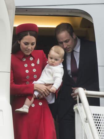 Quand le prince William et Kate Middleton ont pris l'avion avec George