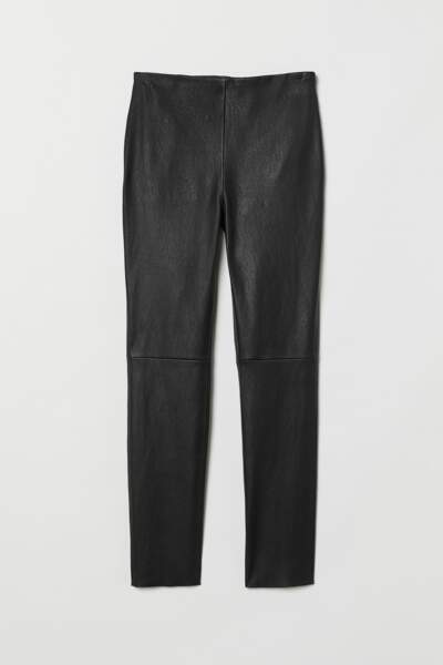 Pantalon en cuir, 173,99 €, H&M.