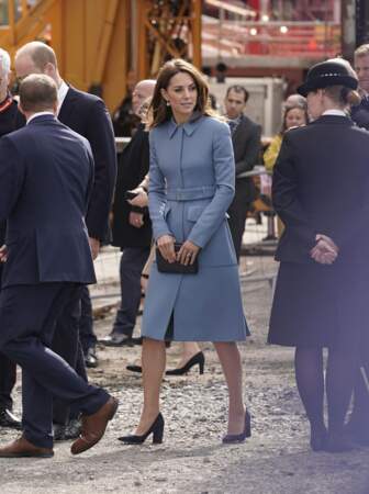 Pour cette visite à Birkenhead, Kate Middleton a décidé de recycler son manteau Alexander McQueen