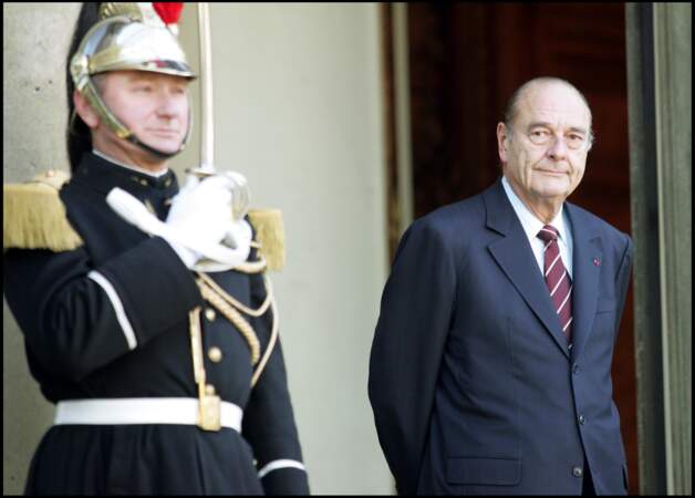 Jacques Chirac reçoit à l'Elysée le roi du Maroc, Mohammed VI 