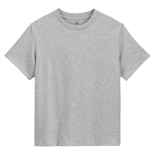 T-shirt col rond en coton, 9,90 €, La redoute.