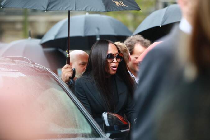 Naomi Campbell aux obsèques de Peter Lindbergh, à Paris, le 24 septembre 2019.