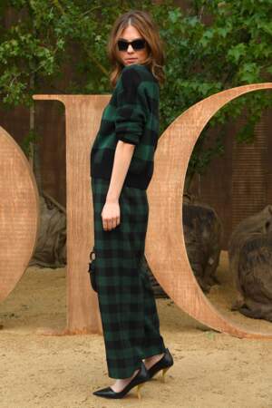 Morgan Polanski a misé sur la collection british pour assisté au défilé printemps-été 2020 de Dior.