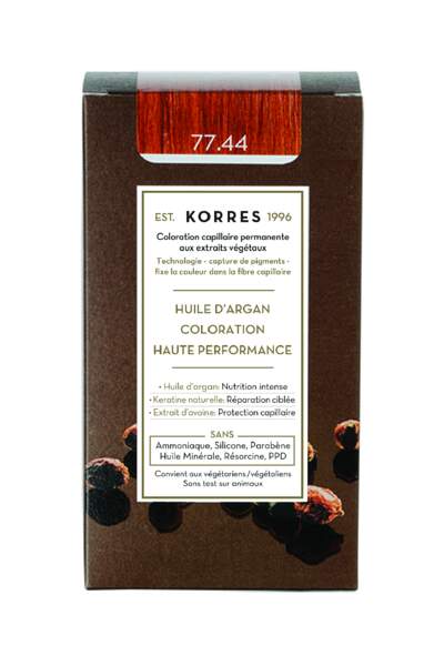 Une formule végétales pour reflets chauds: Coloration aux extraits végétaux, Korrès, 15,90€