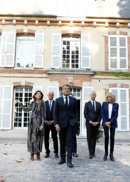 Brigitte et Emmanuel Macron étaient également accompagnés de Jean-Michel Blanquer et de Franck Riester. 
