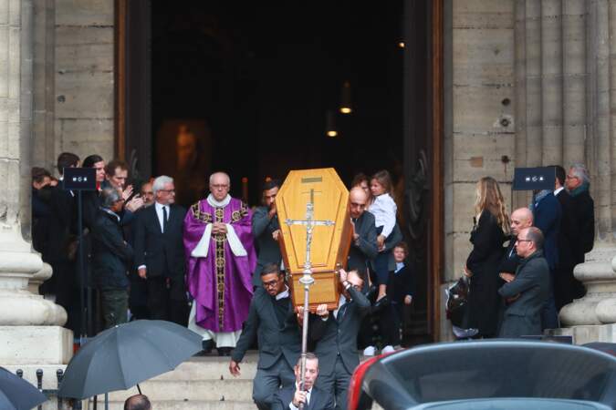 Les obsèques de Peter Lindbergh en l'église Saint-Sulpice, à Paris, le 24 septembre 2019.