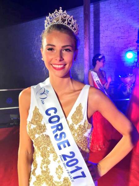 Eva Colas élue Miss Corse le 8 septembre 2017 à Porticcio