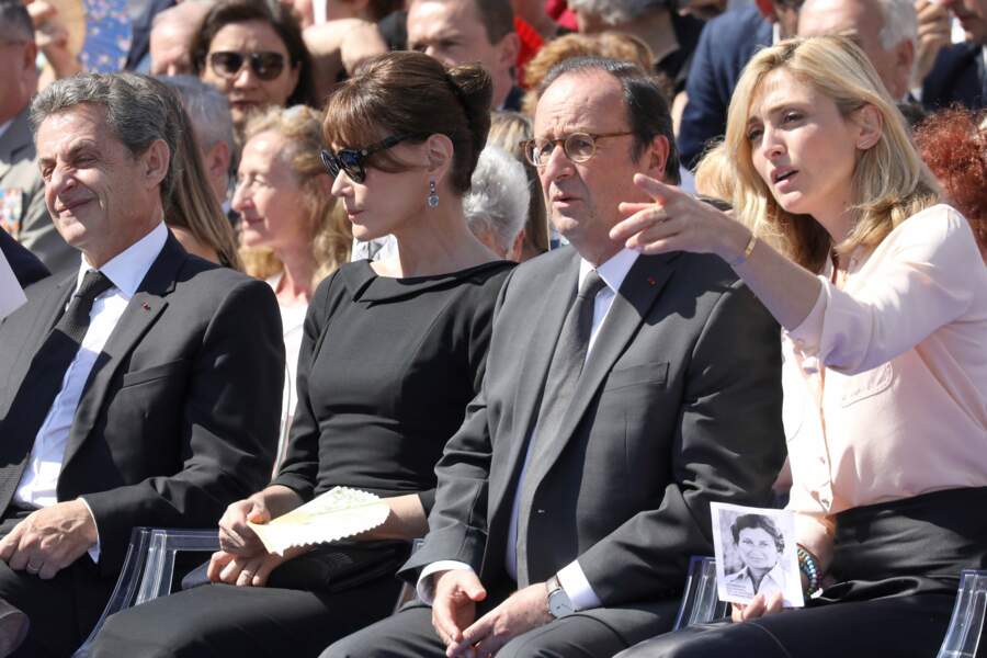 François Hollande, Julie Gayet, Nicolas Sarkozy et Carla Bruni réunis pour l’hommage à Simone Veil