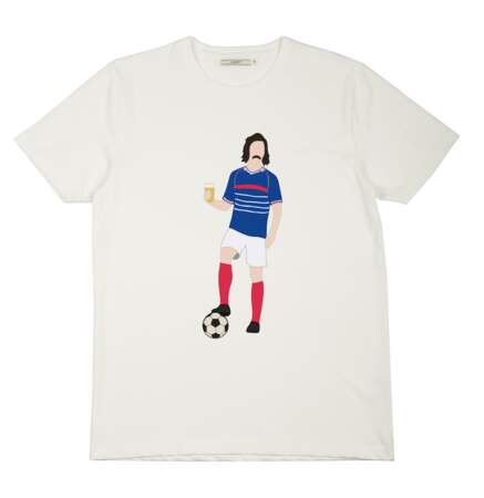Tee-shirt Coupe du Monde dédicace aux Robins des Bois (Radio Bière Foot), Olow, 39 € (olow.fr).