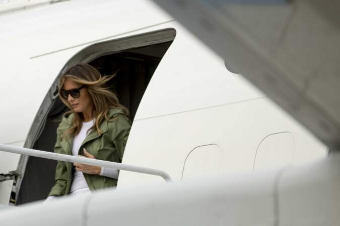 Melania Trump avec sa veste Zara