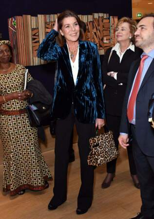 Caroline de Monaco, canon avec son sac léopard ultra tendance