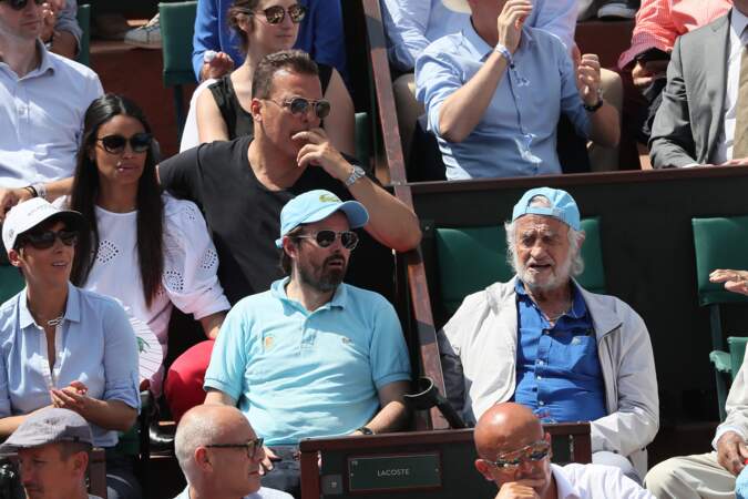 Jean-Paul Belmondo se détend Roland-Garros