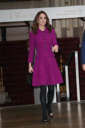 Kate Middleton recycle tout sauf cette très belle paire d'escarpins au Royal Opera House le 16 janvier 2019