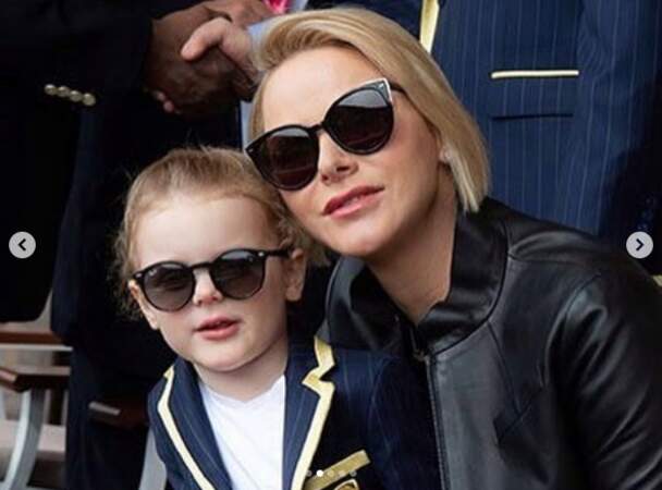 Gabriella de Monaco et sa mère Charlène de Monaco (capture d'écran Instagram)