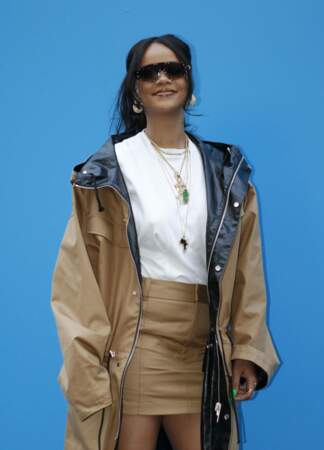 Rihanna radieuse au " Fenty store" à Paris qui présente sa collection en exclusivité dès le 24 mai