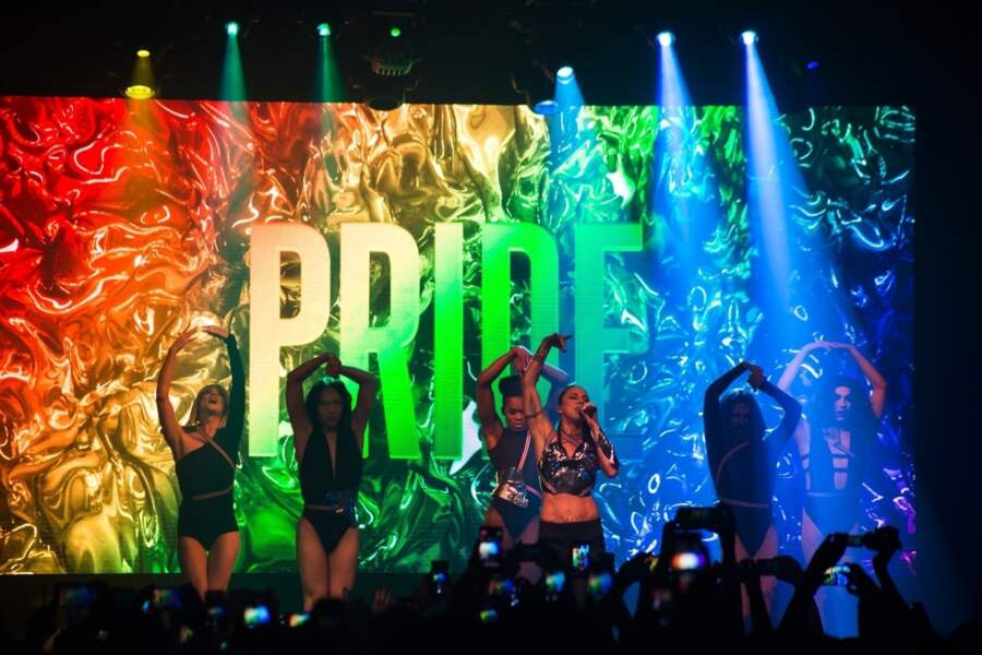 Melanie C des Spice Girls en concert à l'occasion de la Pride à Sao Paulo au Brésil, le 21 juin 2019.
