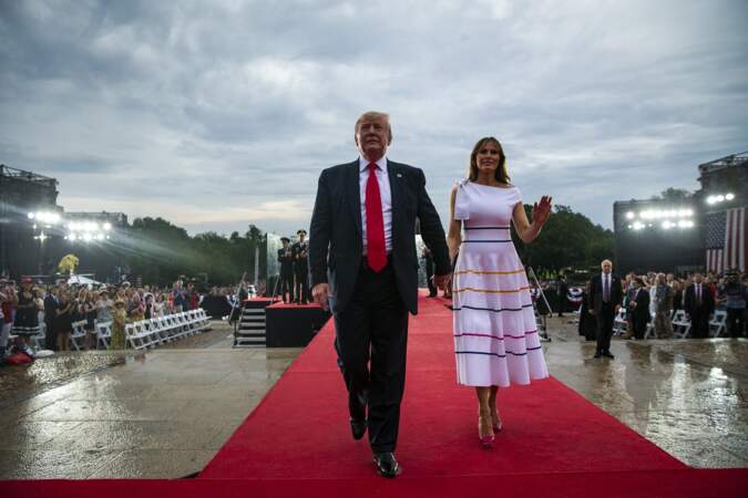 Melania Trump en robe très moulante pour la fête nationale américaine