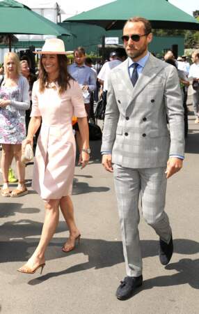 Pippa et James Middleton à leur arrivée au tournoi de tennis de Wimbledon, ce lundi 8 juin