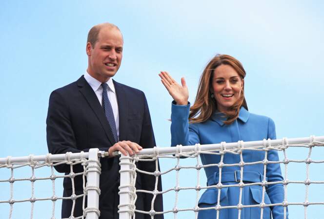 Kate Middleton et le prince William sont apparus très souriants, pendant que Meghan et Harry sont en Afrique du Sud