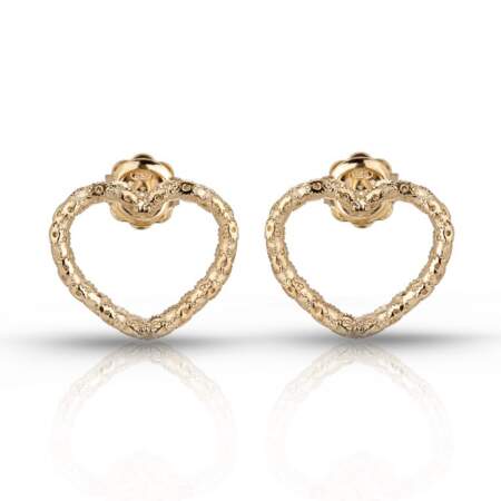 Boucles d'oreilles Amore Argent 925 plaqué Or, 120 €, Ludovica Andrina.
