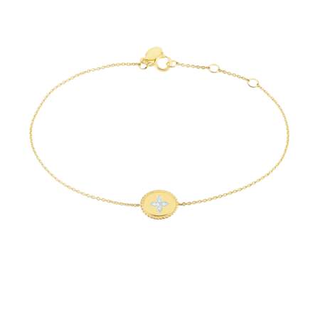 Bracelet Austina fleur or jaune et diamant, 179 €, Histoire d'Or.