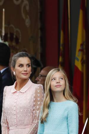 La fille de Letizia d'Espagne, l'infante Sofia, est au rendez-vous.