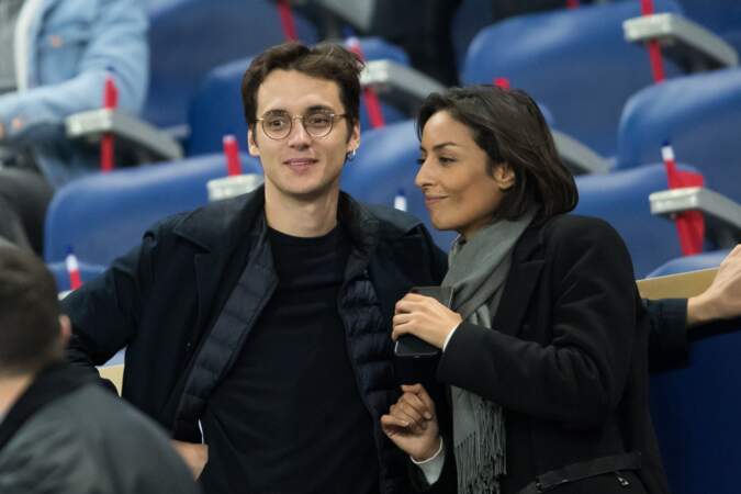 Leïla Kaddour et son compagnon Pierre Guénard venus supporter les Bleus au Stade de France.